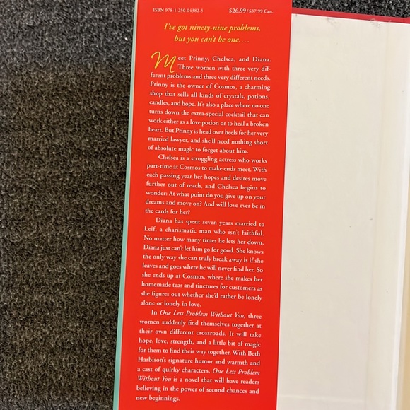 “One Less Problem Without You” by Beth Harbison.  Hardback book. - Picture 3 of 4